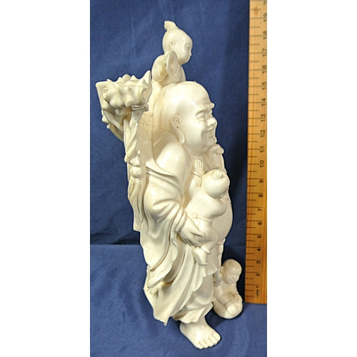 333 - Oriental figure of the Laughing Buddha with children