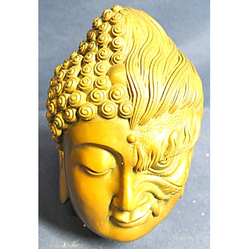 337 - Chinese antique copper handcrafted Buddha statue ornament with signed base