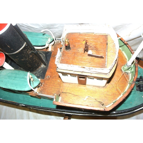 468 - Hand made model of steamship 'Tarquin' on stand