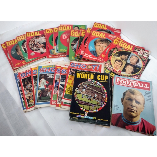 16 - Job Lot of 1960s football Magazines to include Goal and Shoot etc