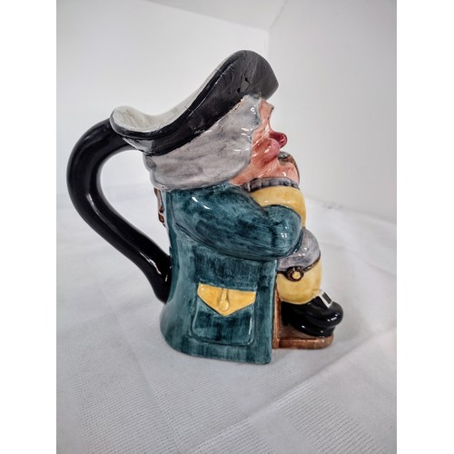 82 - Clarice Cliff Character Jug - Man Seated Drinking Beer (Repaired)