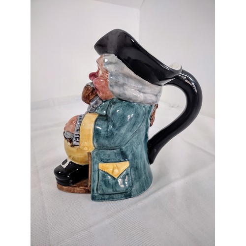 82 - Clarice Cliff Character Jug - Man Seated Drinking Beer (Repaired)