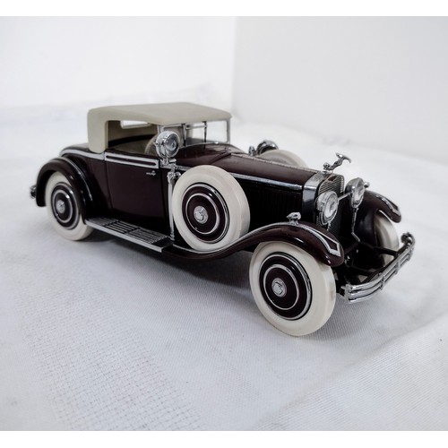 87 - Franklin Mint Precision Models Die Cast 1925 Hispano-Suiza H6B Kellner with Paperwork (No Box)