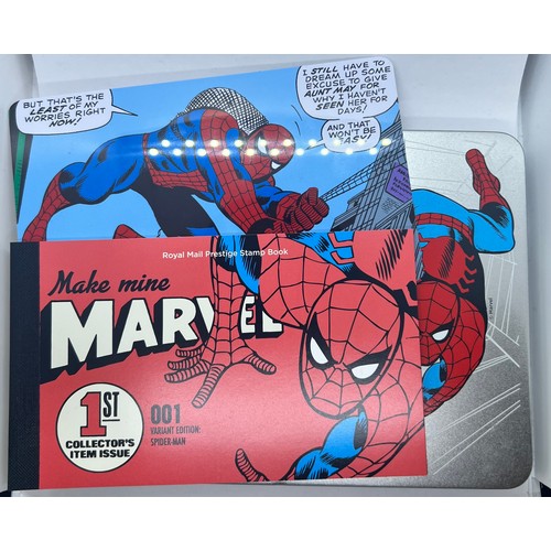 102 - Marvel Limited Edition Prestige Stamp Book Spiderman Tin YB083 PSB Tin 0775/4995