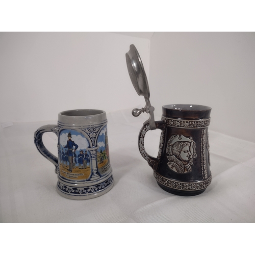 119 - Marzi & Remi Bavarian Stein with Pewter Lid and Original Gerzit Gerz Stein