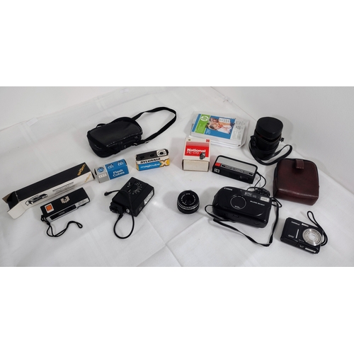 123 - Selection of Cameras and Accessories to include Cannon Kodak and Luminex