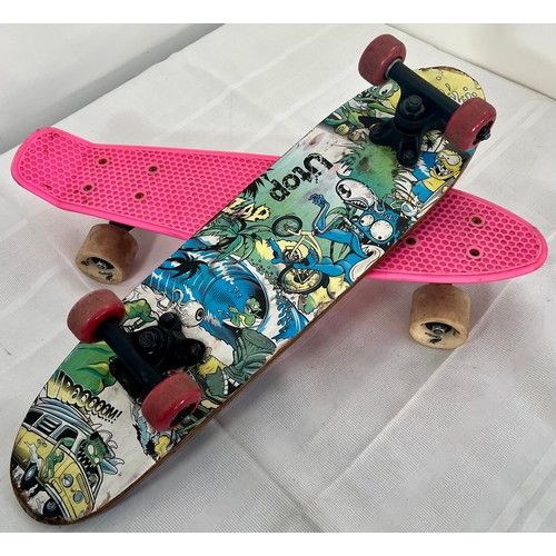 42 - 2 Pennyboard Style Skateboards including Utop Artwork on reverse