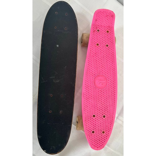 42 - 2 Pennyboard Style Skateboards including Utop Artwork on reverse