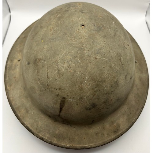 47 - Non Magnetic Military Brodie Helmet WWII With Chin Strap