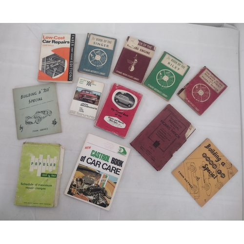 61 - 12 1950s / 60s Motoring Engine Guides, Operation Manuals and Kit Car Pamphlets to Include Morris Min... 