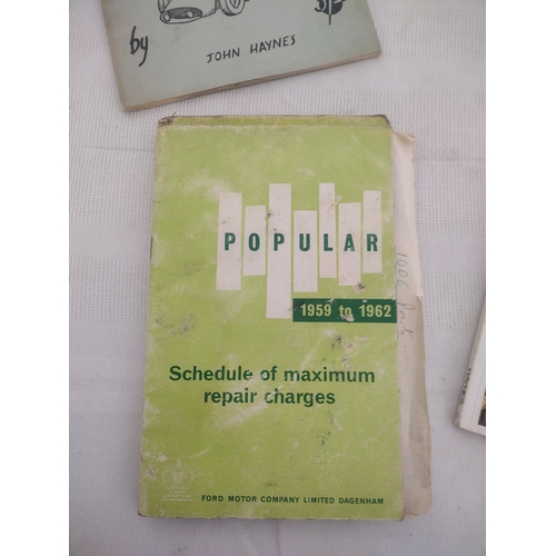 61 - 12 1950s / 60s Motoring Engine Guides, Operation Manuals and Kit Car Pamphlets to Include Morris Min... 