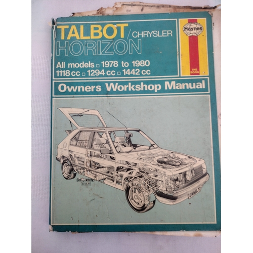 8 - 7 Vintage Car Workshop Manuals to Include Talbot Horizon, VW Beetle 69-70, Hillman / Commer, Saab 95... 