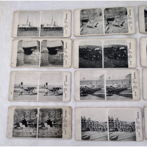 11 - Collection Of Baden-Powell Series Boer War Stereoview Cards Featuring Military Camps, South African ... 