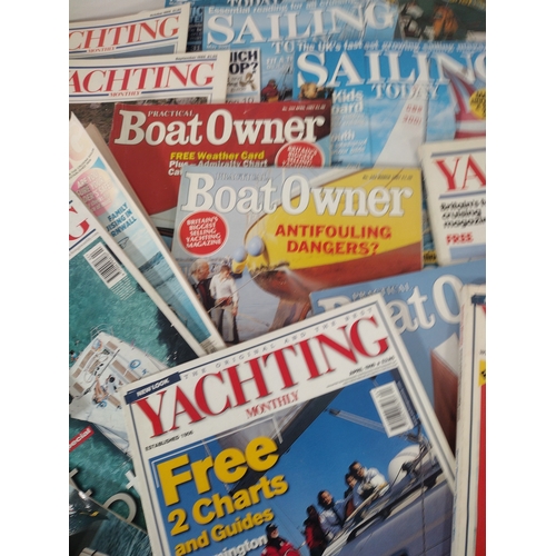 21 - Collection Of Yachting Magazines Including Yachting Monthly, Sailing Today, And Boat Owner, Spanning... 