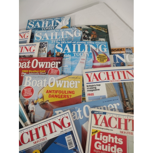 21 - Collection Of Yachting Magazines Including Yachting Monthly, Sailing Today, And Boat Owner, Spanning... 