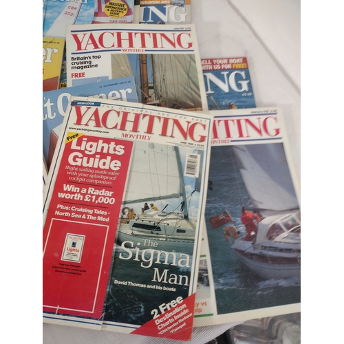 21 - Collection Of Yachting Magazines Including Yachting Monthly, Sailing Today, And Boat Owner, Spanning... 