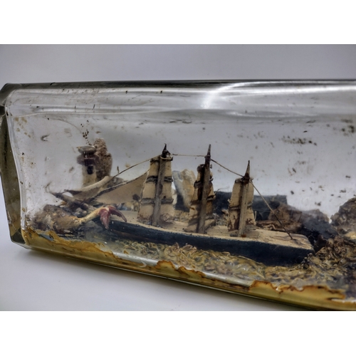 38 - Vintage Handmade Ships in Bottles – Nautical Folk Art Early Mid 20th C.