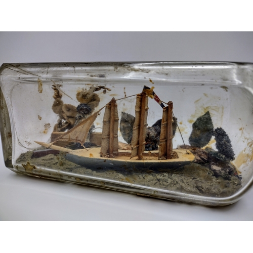 38 - Vintage Handmade Ships in Bottles – Nautical Folk Art Early Mid 20th C.