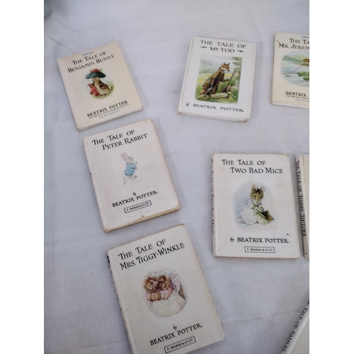 56 - Collection of 18 Vintage Beatrix Potter Illustrated Books