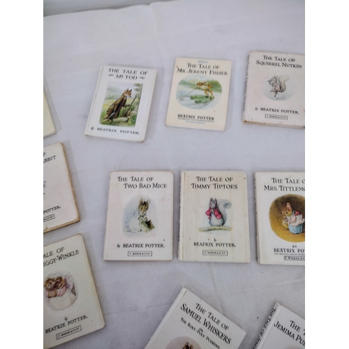 56 - Collection of 18 Vintage Beatrix Potter Illustrated Books