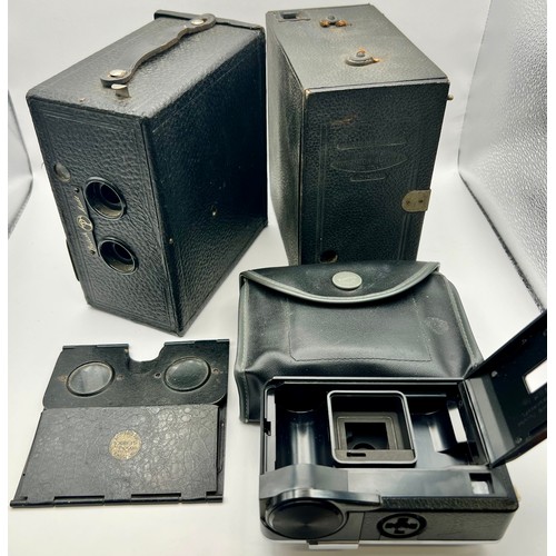 59 - Selection of Cameras to include British Made Thornton-Pickard Stereo Puck & Viewer, Kodak Instamatic... 