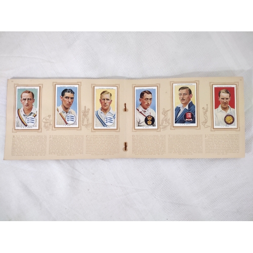 54 - Collection of 4 1930s Sports-Themed Cigarette Card Albums Featuring Footballers, Cricketers, and Ten... 