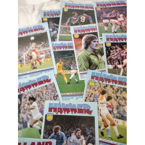 62 - Collection Of West Ham United F.C. Official Matchday Programmes From The 1983-1985 Seasons, Featurin... 