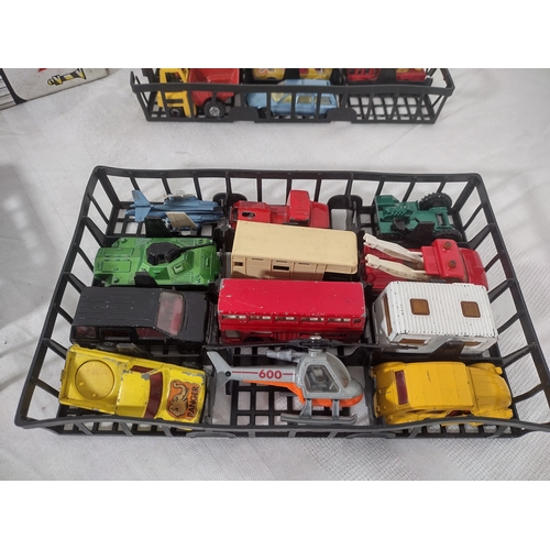 61 - Late 70s Early 80s Matchbox Carry Case Containing a Collection of Die Cast Models to Include Corgi, ... 