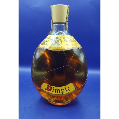 66 - Vintage 1970s Dimple Haig 12-Year-Old Scotch Whisky in Original Gold Box Packaging, Featuring Iconic... 