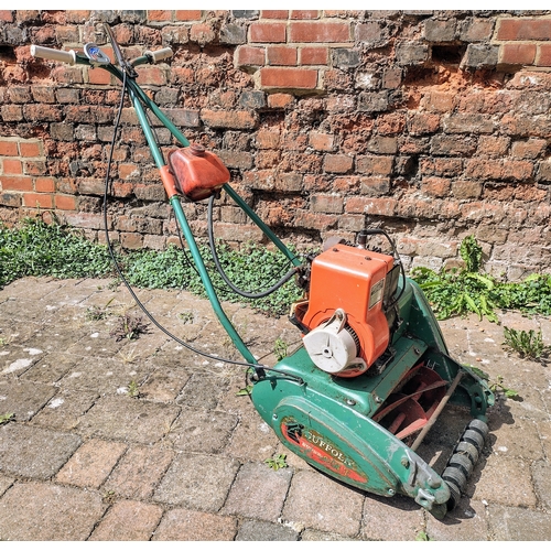 72 - Vintage Mid-Century C1970s Suffolk Super Colt Petrol-Powered Cylinder Lawn Mower