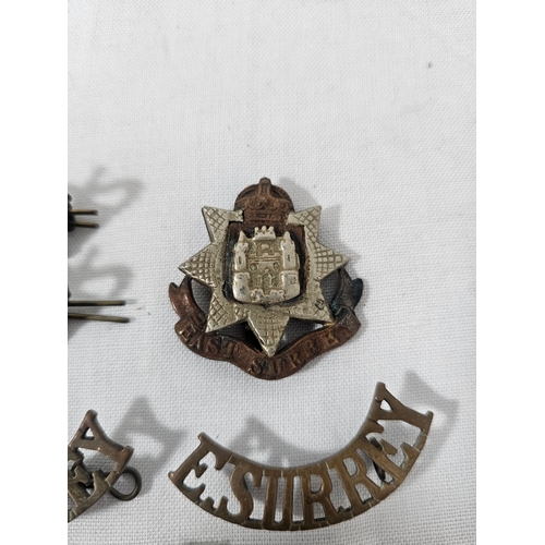 99 - Military Badges East Surrey Rifles