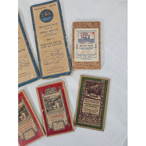 95 - Vintage Ordnance Survey Maps 1920s 1940s