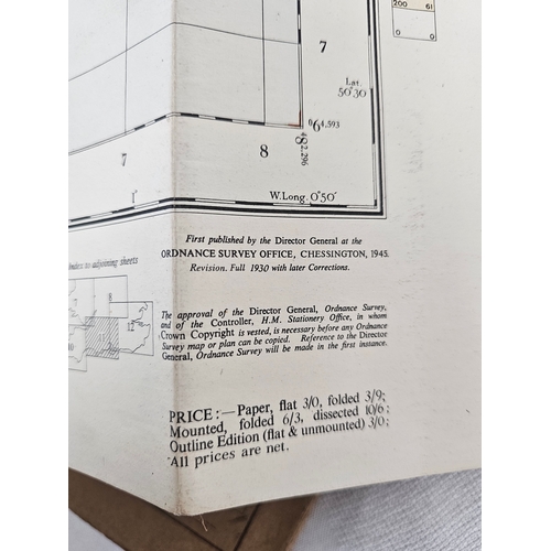 95 - Vintage Ordnance Survey Maps 1920s 1940s