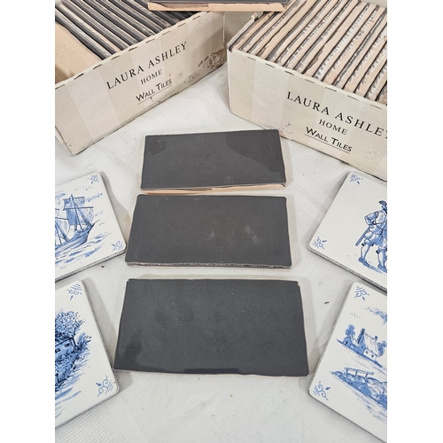 126 - Laura Ashley Artisan Charcoal Wall Tiles 7.5 X 15 cm  and other