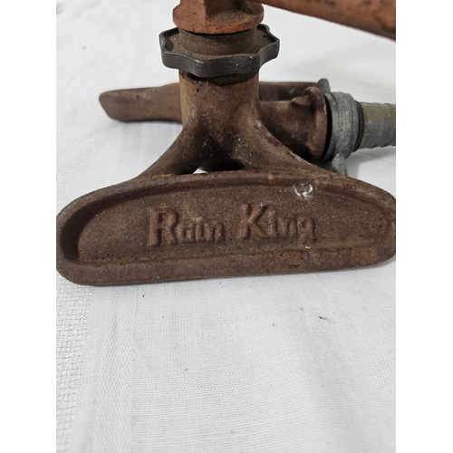 131 - 1950s Cooper Stewart Rain King Lawn Sprinkler. Hose Irrigator Head X2