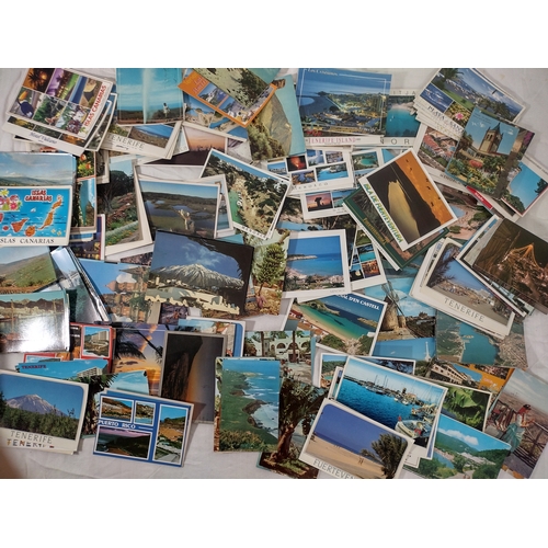 129 - Collection of Postcards from the Canary Islands and Mediterranean Destinations, Featuring Tenerife, ... 