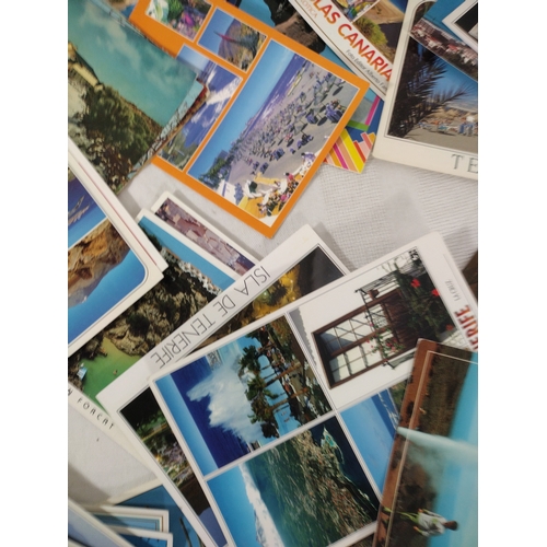 129 - Collection of Postcards from the Canary Islands and Mediterranean Destinations, Featuring Tenerife, ... 