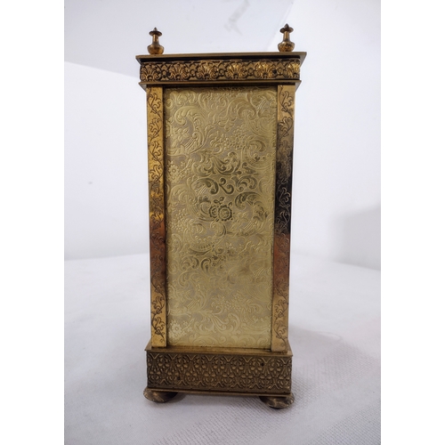 140 - London Clock Company Brass Mantel Clock approx