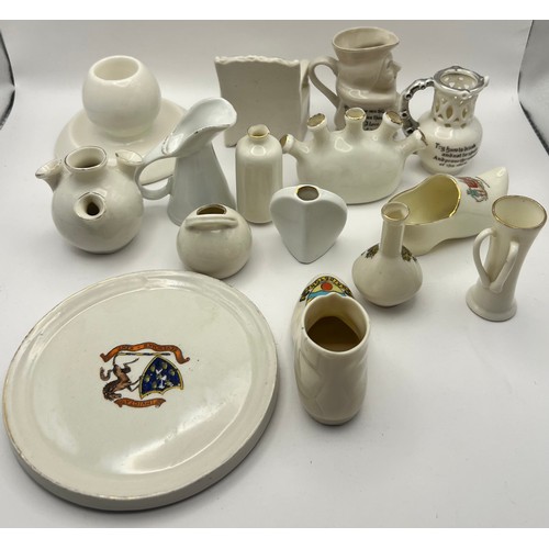 139 - C1-5-58 Selection of 14 Crestedware Crested China Items to include W&R Carlton, Gemma, WH Goss, Stok... 