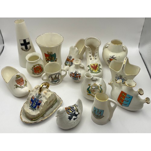 163 - C1-5-63 Selection of 15 Crestedware Crested China Items to include