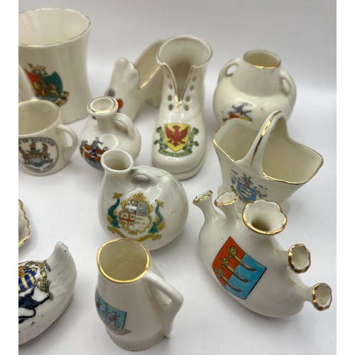 163 - C1-5-63 Selection of 15 Crestedware Crested China Items to include