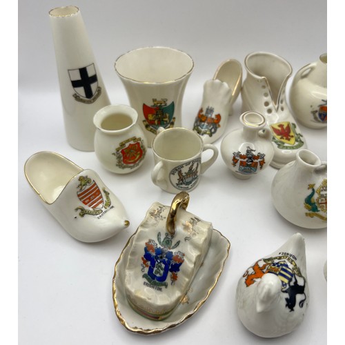 163 - C1-5-63 Selection of 15 Crestedware Crested China Items to include