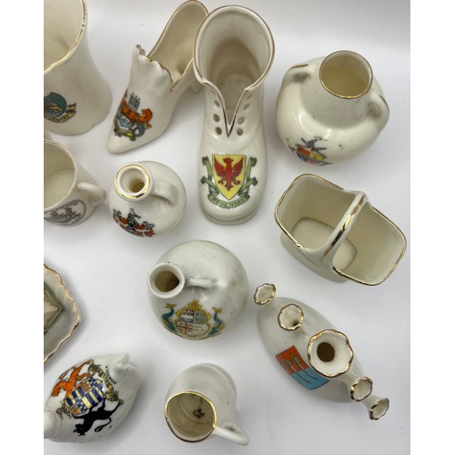 163 - C1-5-63 Selection of 15 Crestedware Crested China Items to include