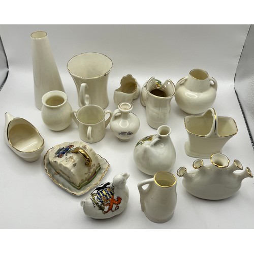 163 - C1-5-63 Selection of 15 Crestedware Crested China Items to include