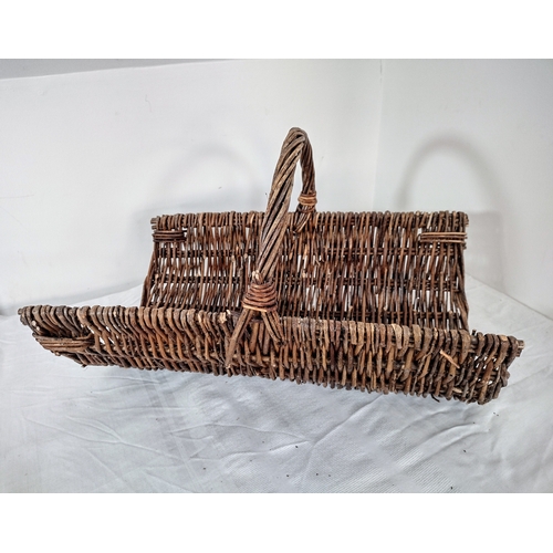 166 - Collection of Vintage Wicker Baskets and a Wicker Trug