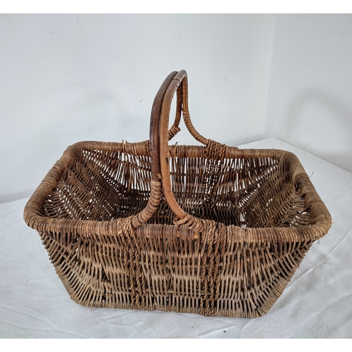 166 - Collection of Vintage Wicker Baskets and a Wicker Trug