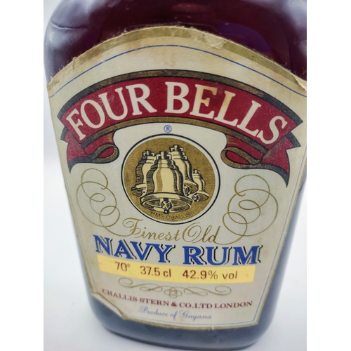 168 - Four Bells Navy Rum Bottled 1970s 37.5cl - Challis Stern & Co Ltd London