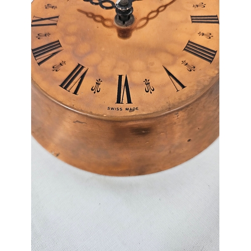 171 - Kienzle Automatic German Copper Pan Kitchen Wall Clock