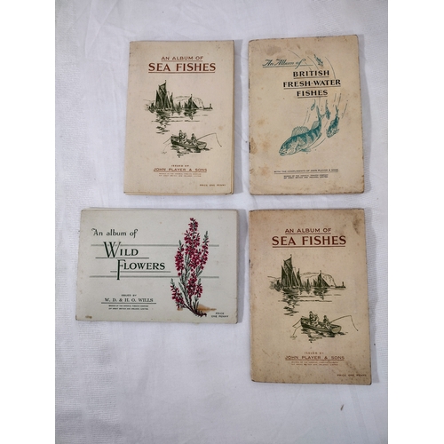 174 - Collection of 4 John Player & Sons and W.D. & H.O. Wills Cigarette Card Albums, Featuring Themes Inc... 