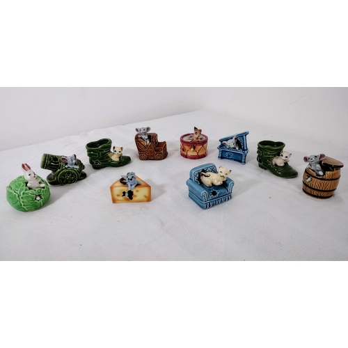 2 - Collection of 10 Napco Ceramic Toothpick Holders Made in Japan, Featuring Playful Animal Designs, In... 